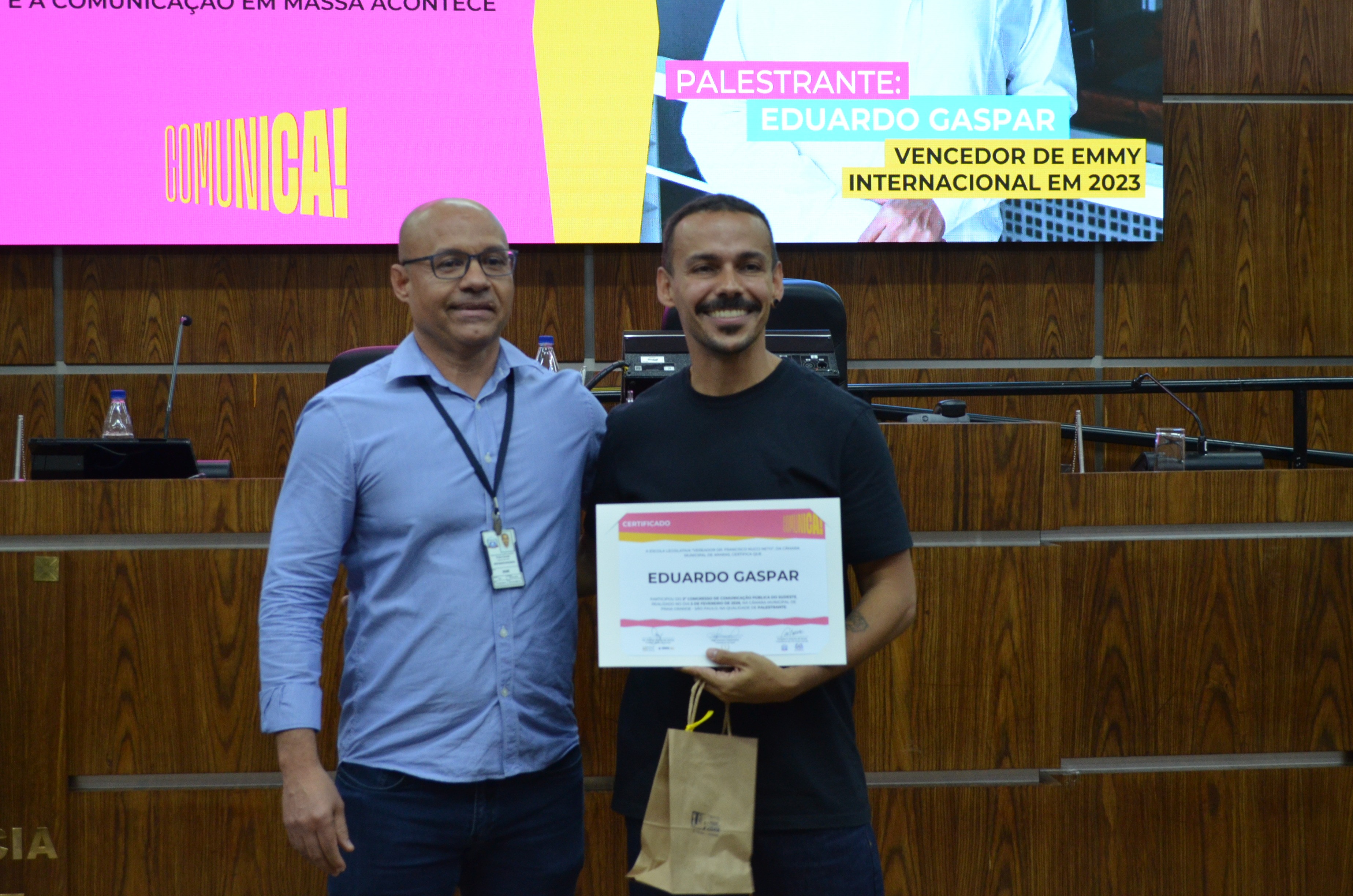 Visualize fotos 05/02/2026 - Palestra "Do Reality Show à Vida Real: quando o Público vira personagem e a Comunicação em massa acontece"