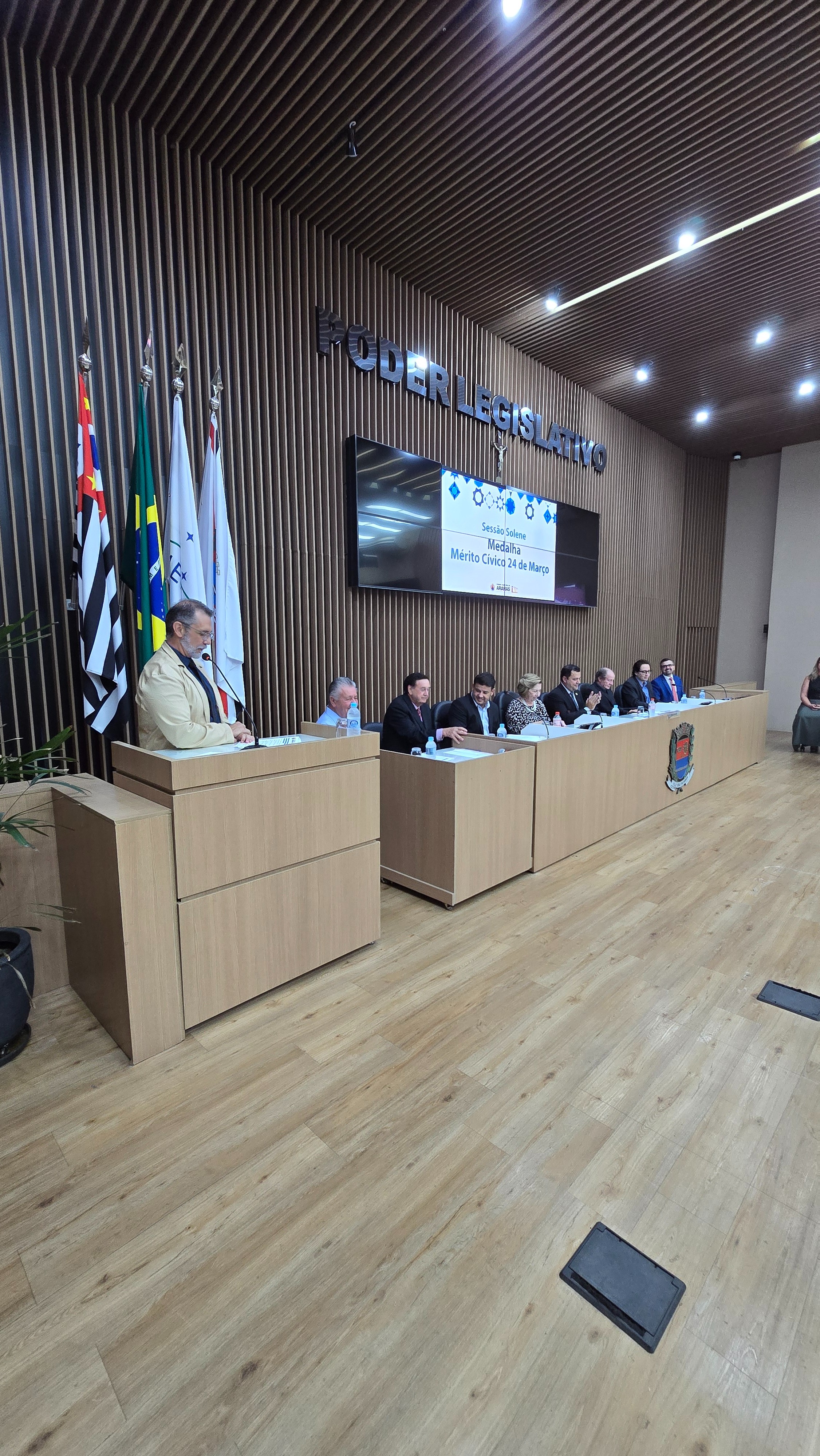 Visualize fotos 26/03/2026 Entrega de Medalha Mérito Cívico 24 de Março